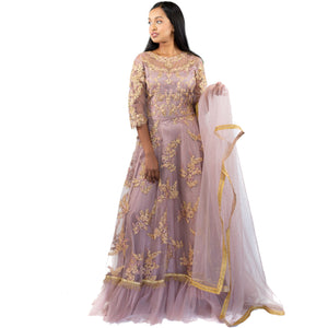 Dusty Lavender Anarkali Suit