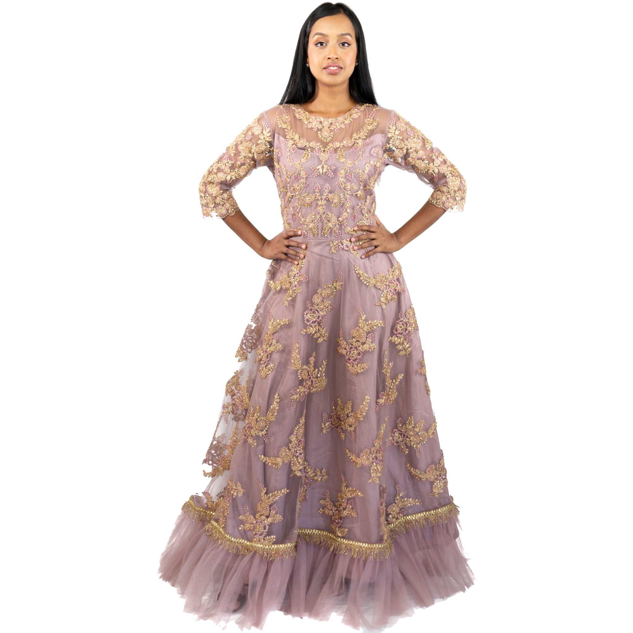 Dusty Lavender Anarkali Suit