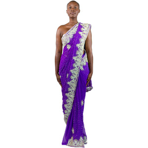 Purple Saree