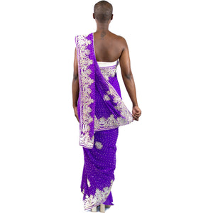 Purple Saree