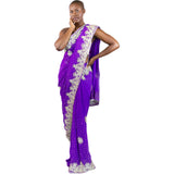 Purple Saree